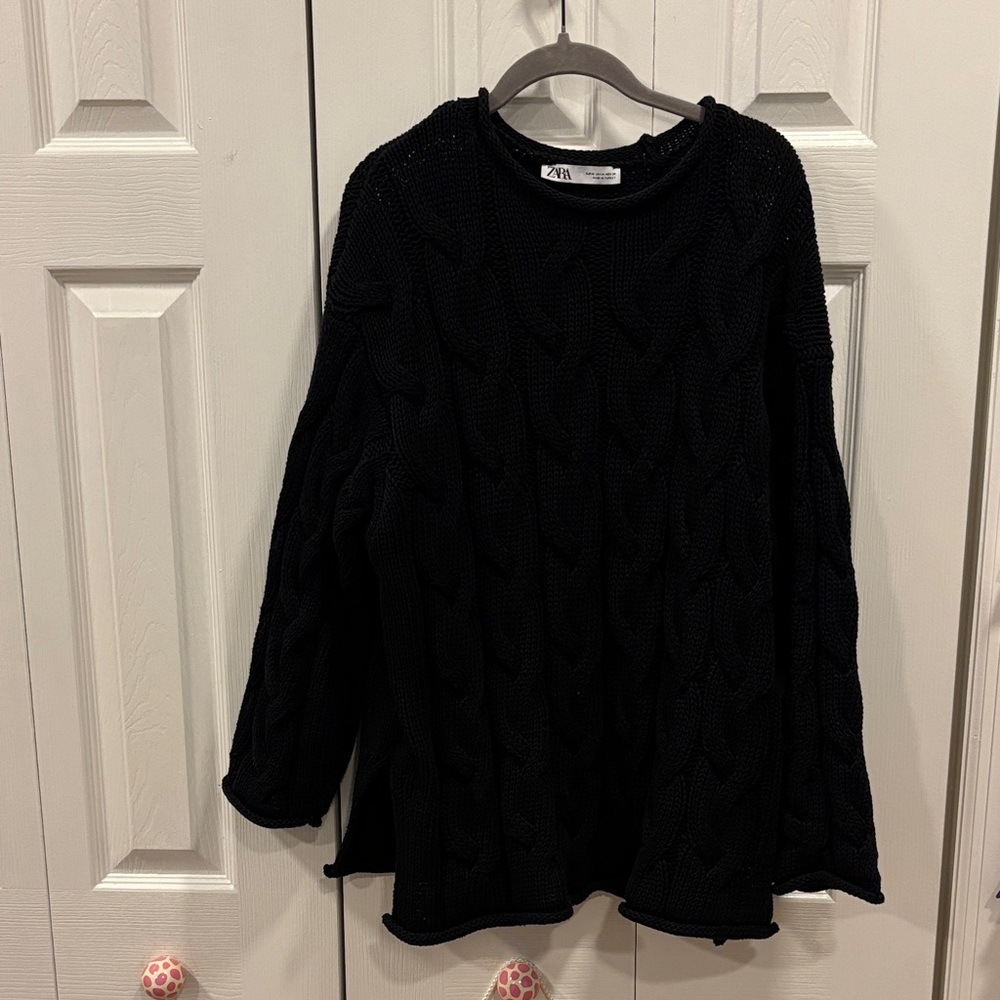 Zara Charcoal Knit Pullover
